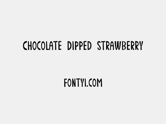 Chocolate Dipped Strawberry