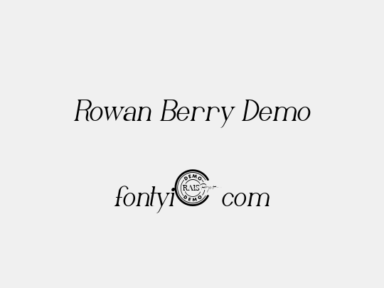 Rowan Berry Demo