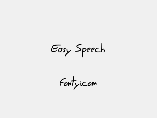 Easy Speech