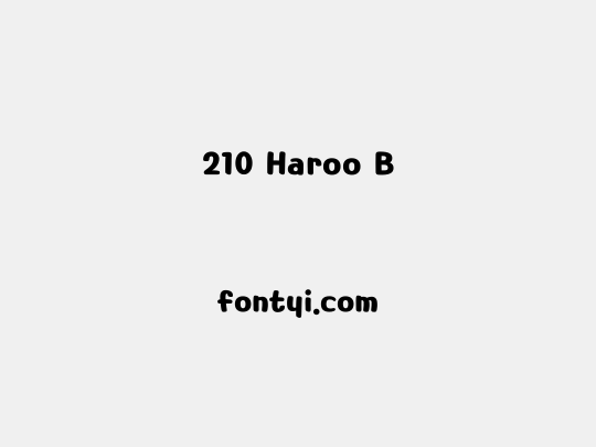 210 Haroo B