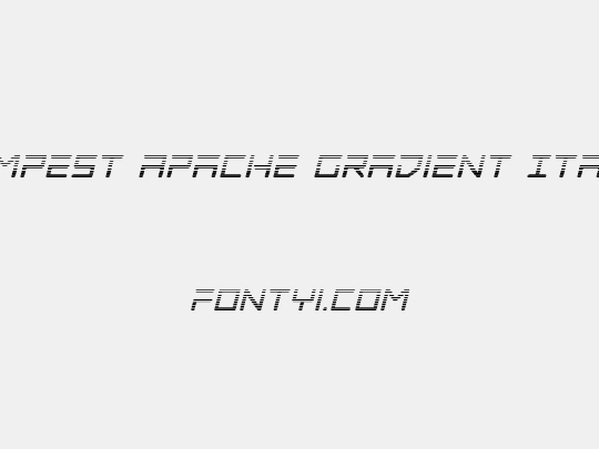 Tempest Apache Gradient Italic