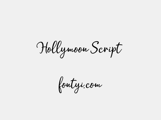 Hollymoon Script 