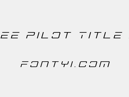Banshee Pilot Title Italic