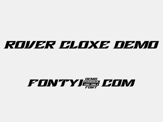 ROVER CLOXE DEMO