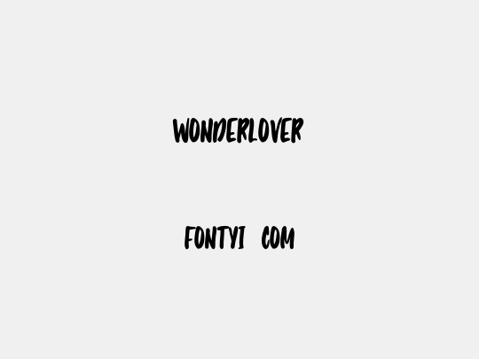 Wonderlover