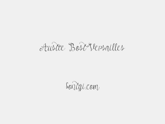 Austie Bost Versailles