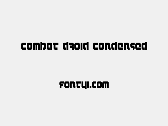 Combat Droid Condensed