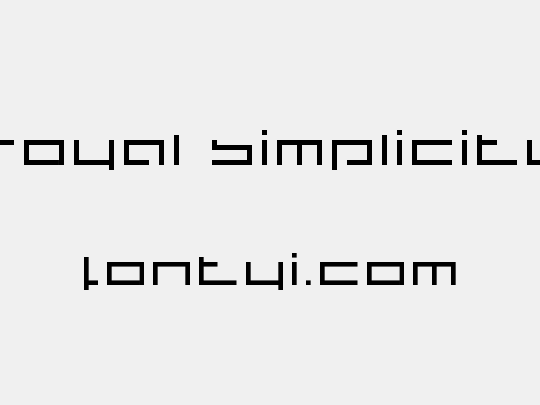 royal simplicity