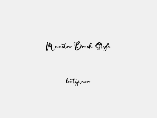 Manstro Brush Style