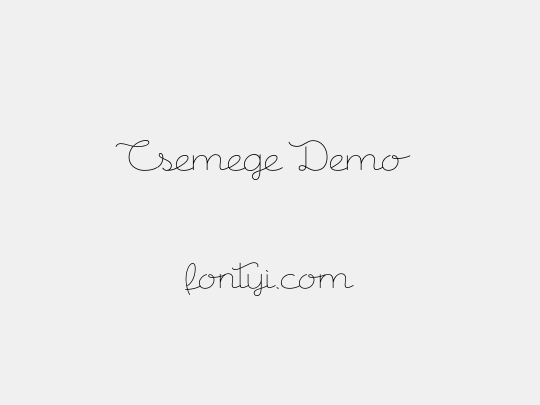 Csemege Demo