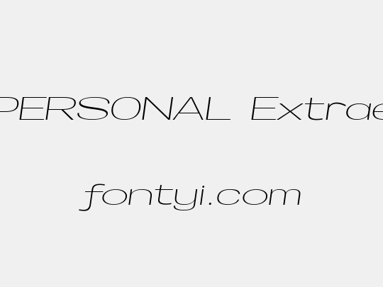 Specify PERSONAL Extraexpanded