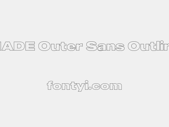 MADE Outer Sans Outline