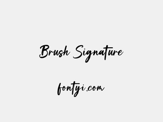 Brush Signature