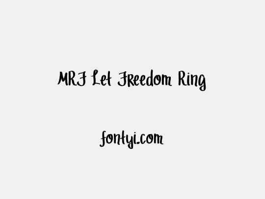 MRF Let Freedom Ring