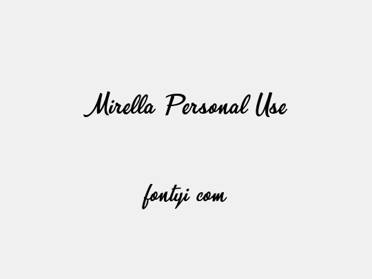 Mirella Personal Use