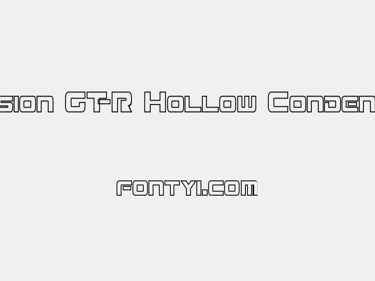 Mission GT-R Hollow Condensed
