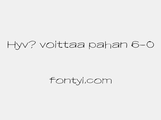 Hyv? voittaa pahan 6-0