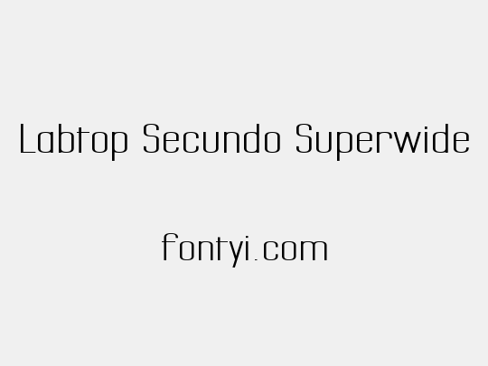 Labtop Secundo Superwide