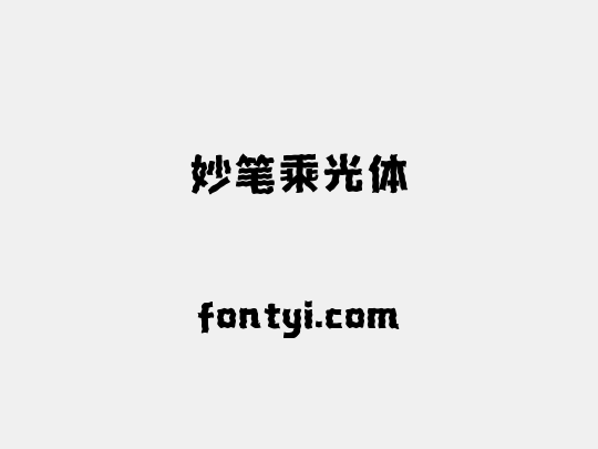 妙笔乘光体