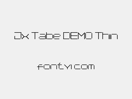 Jx Tabe DEMO Thin