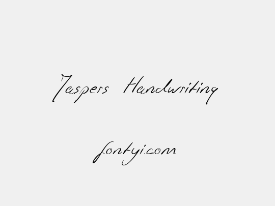 Jaspers Handwriting