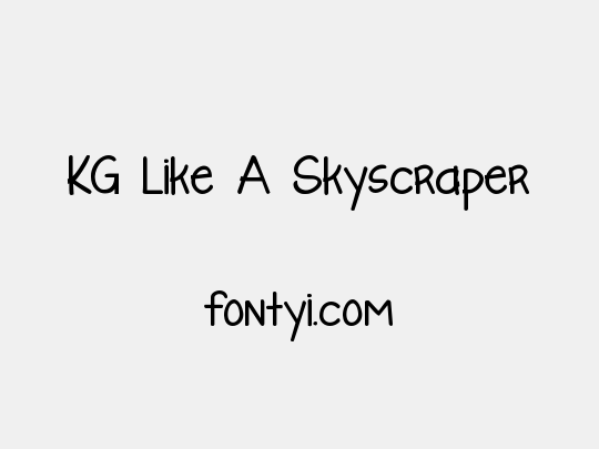 KG Like A Skyscraper
