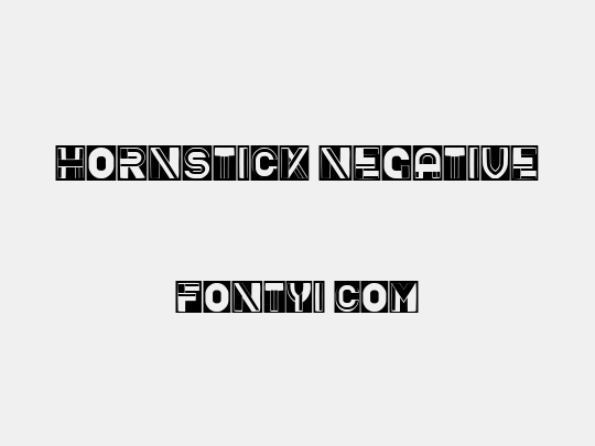 Hornstick Negative