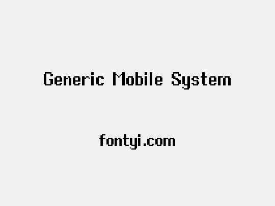 Generic Mobile System