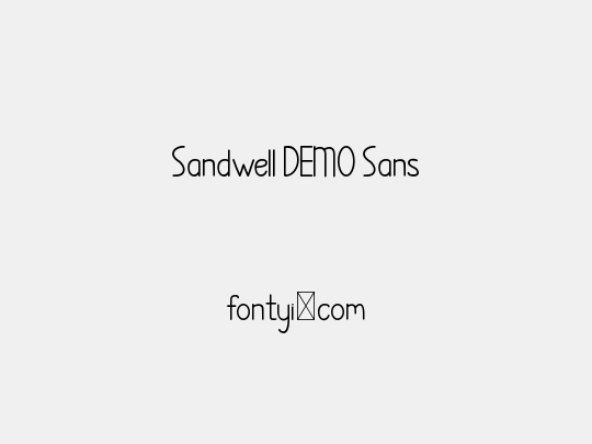 Sandwell DEMO Sans