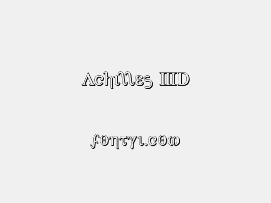 Achilles 3D