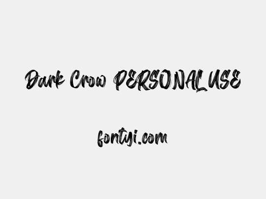 Dark Crow PERSONAL USE
