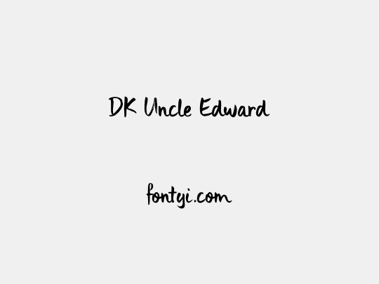 DK Uncle Edward