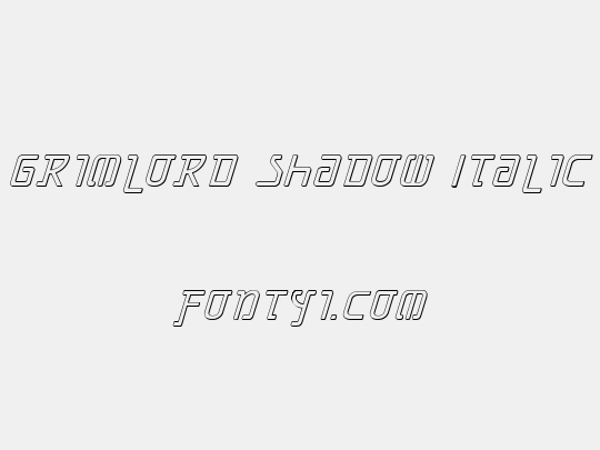 Grimlord Shadow Italic