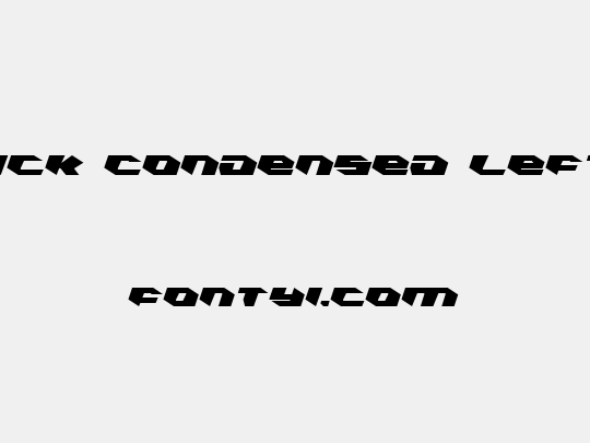 Kubrick Condensed Leftalic