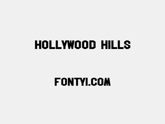 Hollywood Hills