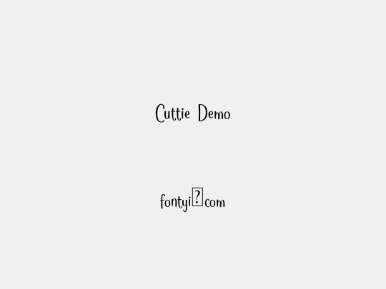 Cuttie Demo