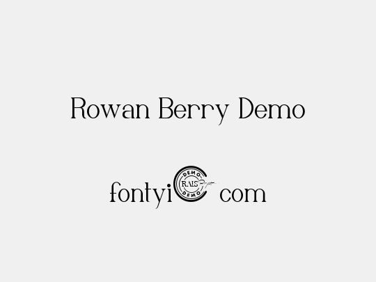 Rowan Berry Demo