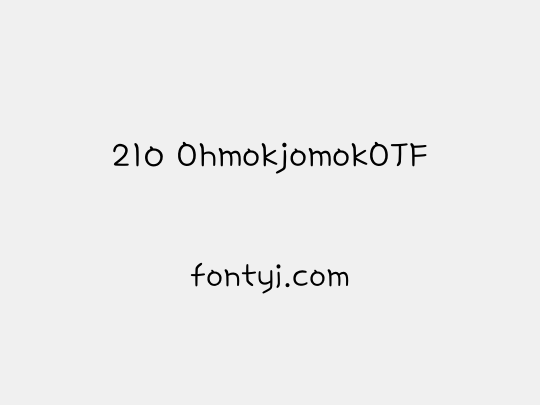 210 OhmokjomokOTF