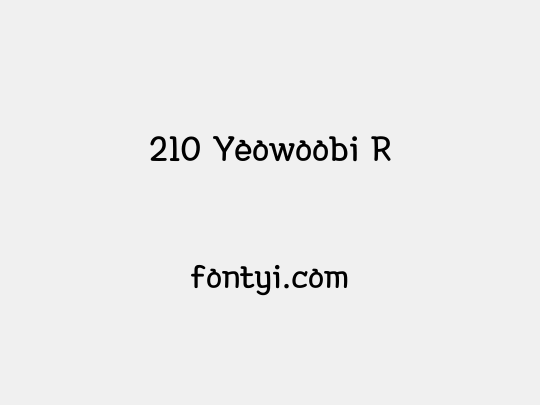 210 Yeowoobi R