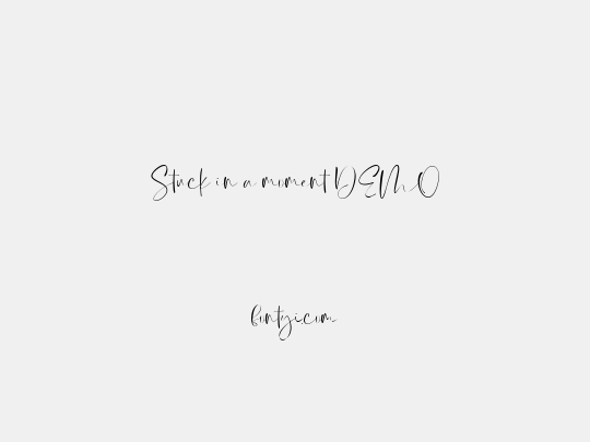 Stuck in a moment DEMO