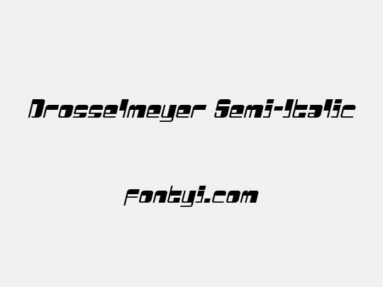 Drosselmeyer Semi-Italic