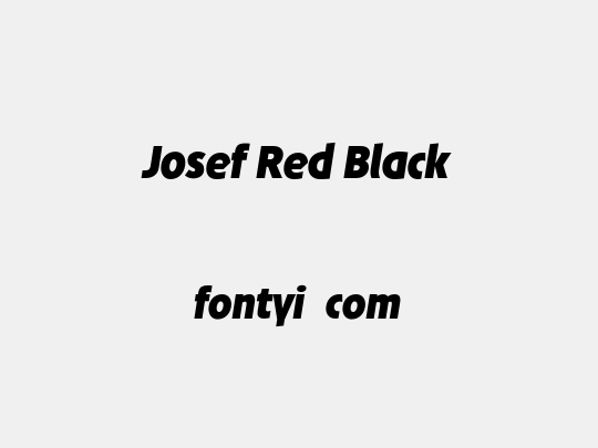 Josef Red Black