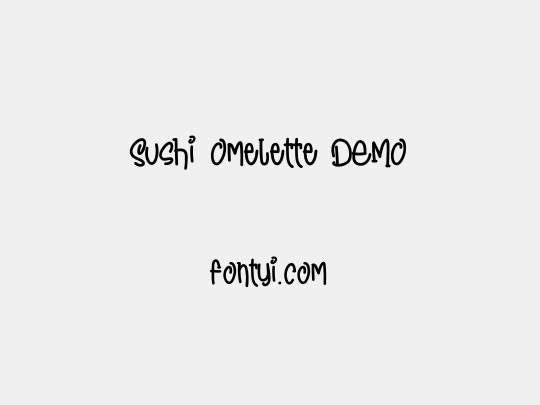 Sushi Omelette DEMO