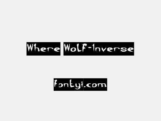 Where Wolf-Inverse