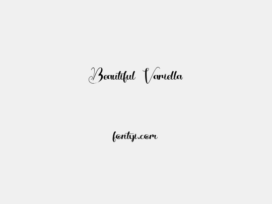 Beautiful Variella