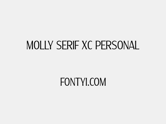 Molly Serif XC PERSONAL