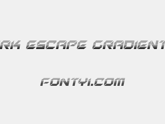 New York Escape Gradient Italic
