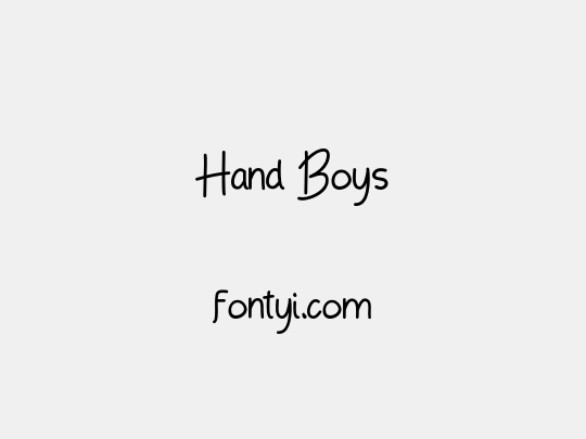 Hand Boys