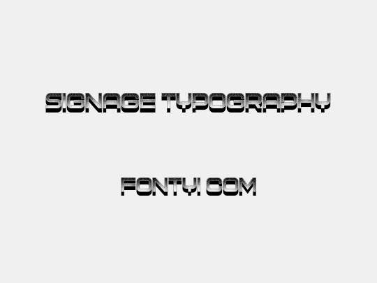Signage Typography