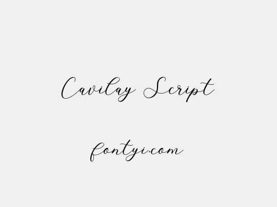 Cavilay Script